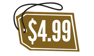gold tag with price